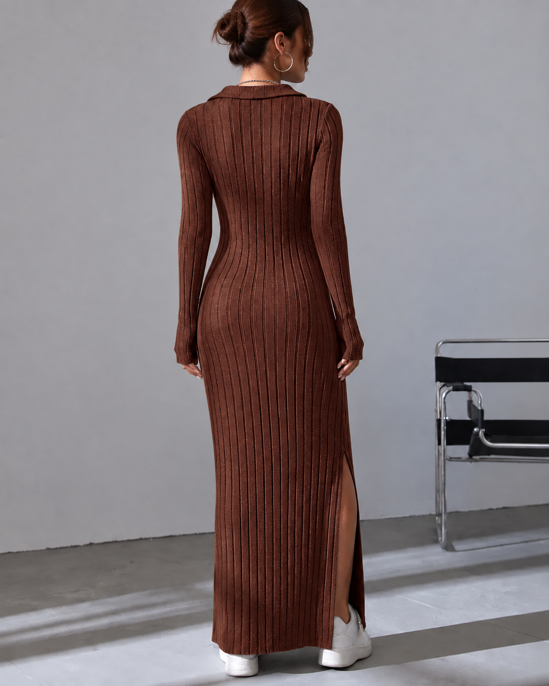 Sloane Ribbed Knit Maxi Dress