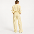 Belted Relaxed Shirt & Wide-Leg Pants Set