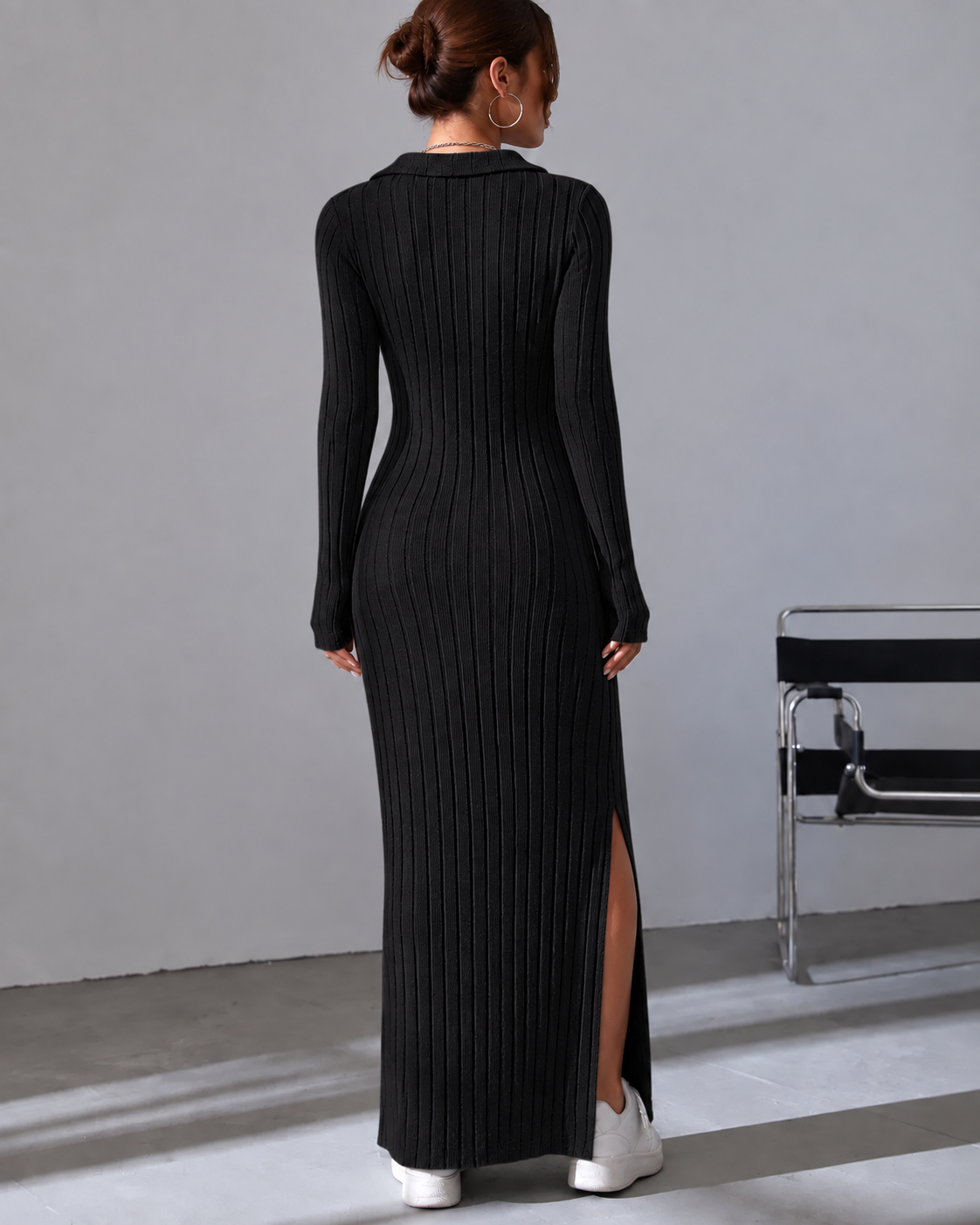 Sloane Ribbed Knit Maxi Dress