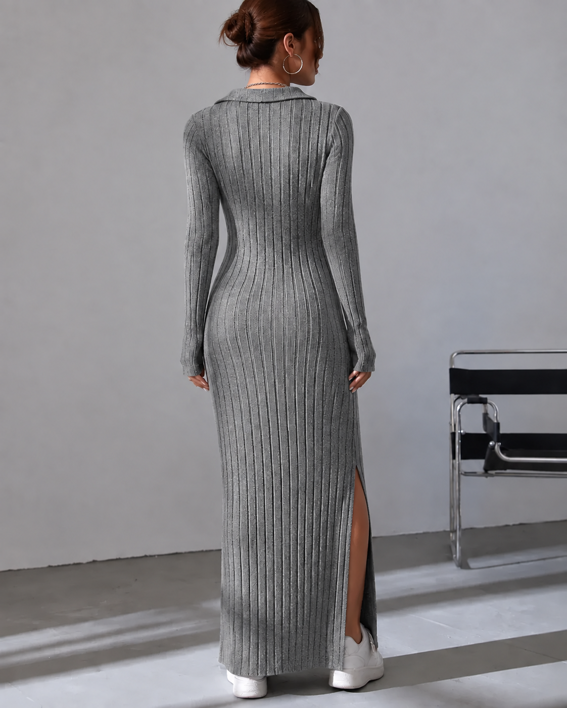 Sloane Ribbed Knit Maxi Dress